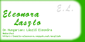 eleonora laszlo business card