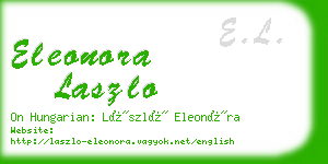 eleonora laszlo business card